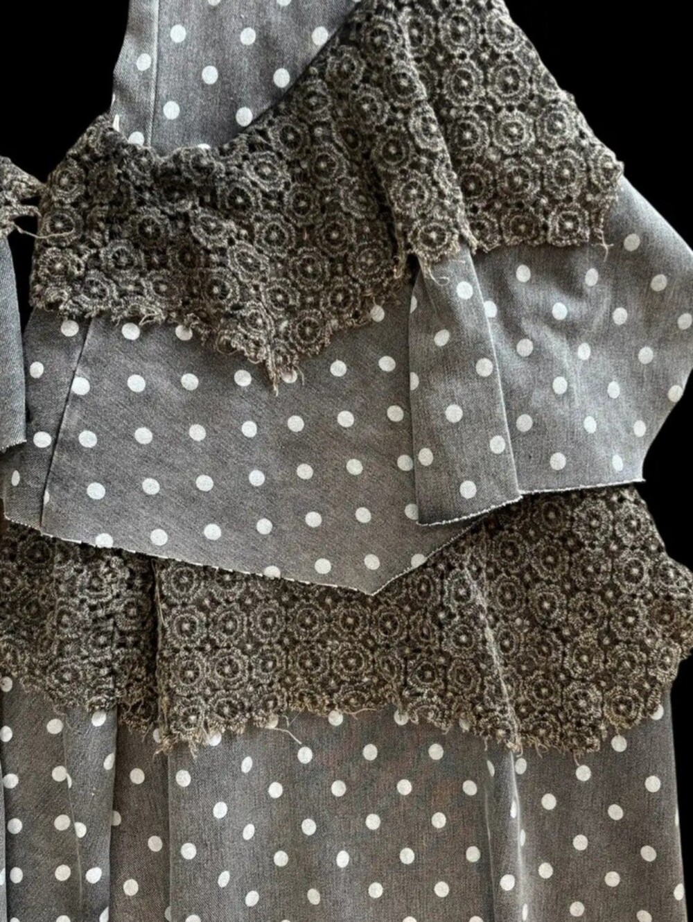 #1572 A Rare Bird Black Polka Dot Leggings
